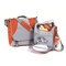Picnic Plus Set of 11 Gray and Orange Flex 2-Person Picnic Bag
